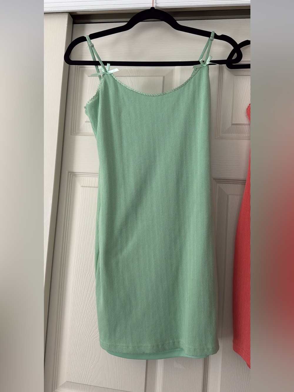 Blue Blush Mint Green Slip Dress